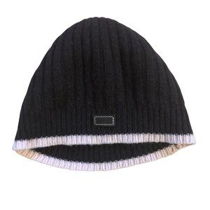 Coach Vintage Y2k Beanie Hat Brown Pink Wool Angora Cashmere Blend Small